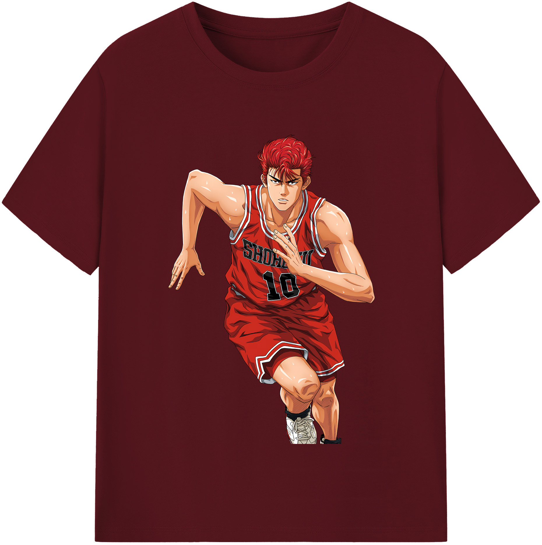 SLAM DUNK／スラムダンク 綿100％半袖Tシャツ（フロントプリント）